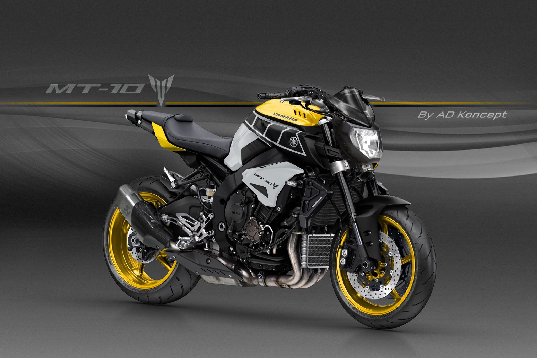 yamaha mt 10 in valentino rossi livery and more from ad koncept 10